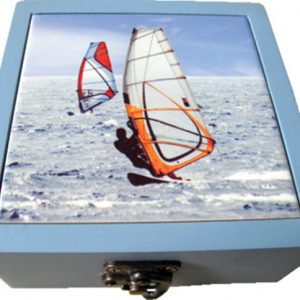 Ceramic Coasters Boxed set of 4 - Windsurfers