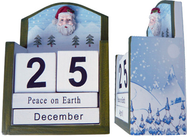 Days To Christmas Calendar - Snow Forrest 13cm